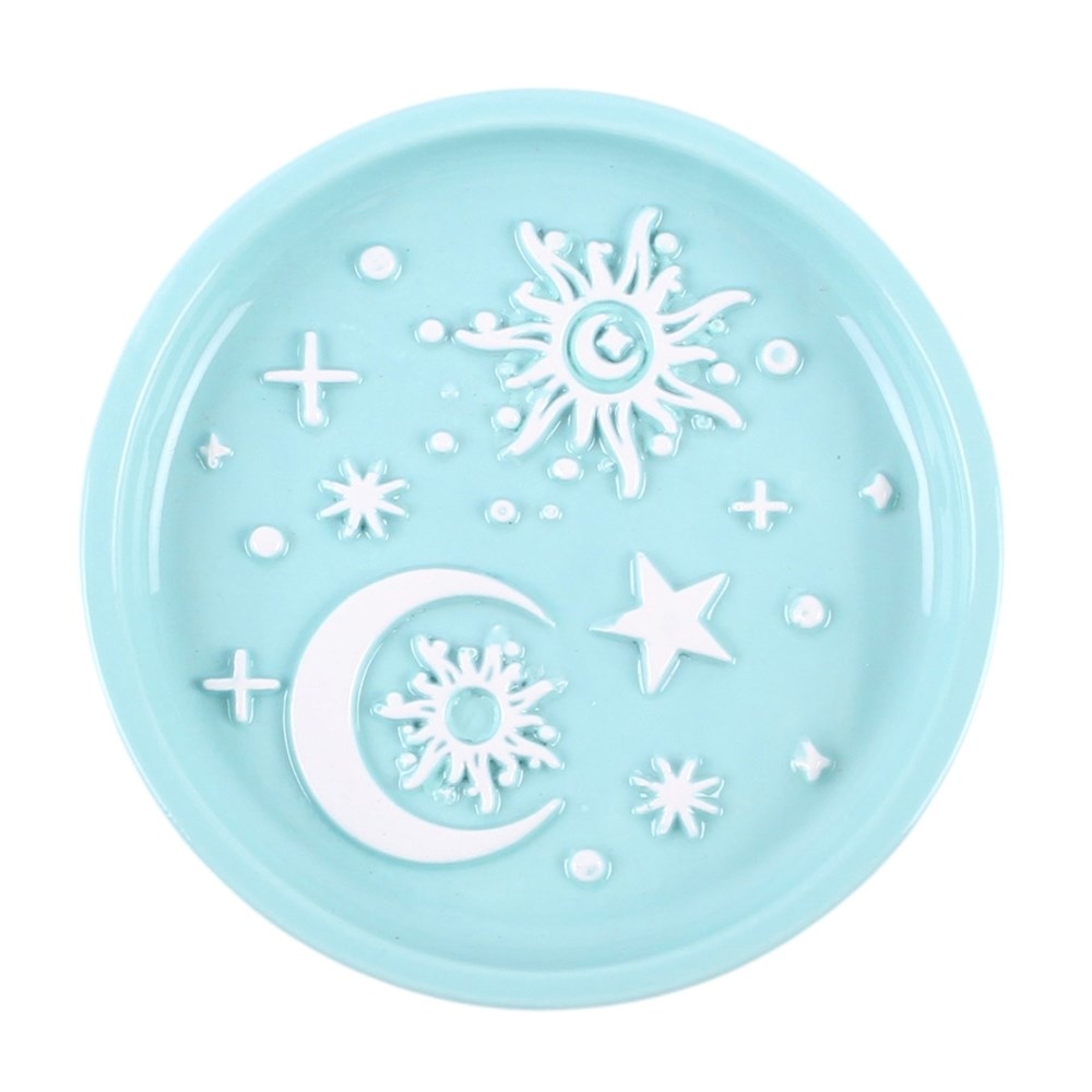 Something Different - Blue Moon and Sun Trinket dish - Multicolours